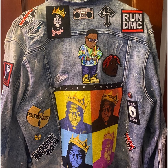 CUSTOM MADE DENIM JACKETS HATS BACKPACKS PURSES TEES HOODIES ⭐️🔥🎶🎧🎸🏈🏀⭐️🔥 - Picture 9 of 13